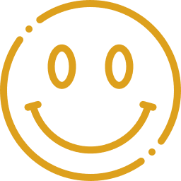 Geltona šypsenėlė apskritime – draugiškumo ir pasitenkinimo simbolis